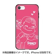 ghp7165-bk-c-ipse2 [iPhone SE（第2世代） 4.7インチ用 ガラスハイブリッドケース 不二家 C ピンクペコちゃん]