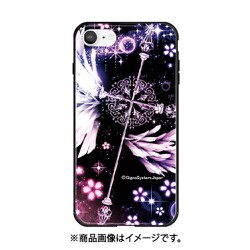 ghp7053-bk-c-ipse2 [iPhone SE（第2世代）/8/7 4.7インチ用 ガラスハイブリッドケース 幻想デザイン C クロス]