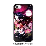 ghp7053-bk-l-ipse2 [iPhone SE（第2世代）/8/7 4.7インチ用 ガラスハイブリッドケース 幻想デザイン L 月夜の秋桜]