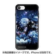 ghp7053-bk-v-ipse2 [iPhone SE（第2世代）/8/7 4.7インチ用 ガラスハイブリッドケース 幻想デザイン V クリスタルロータスと蝶]