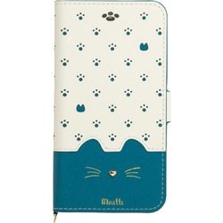iP20SP-MIN02 [iPhone SE（第2世代）/8/7/6s/6 4.7インチ用 手帳型ケース Minette ターコイズ]