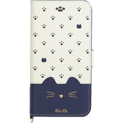 iP20SP-MIN03 [iPhone SE（第2世代）/8/7/6s/6 4.7インチ用 手帳型ケース Minette ネイビー]