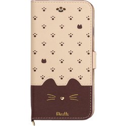 iP20SP-MIN04 [iPhone SE（第2世代）/8/7/6s/6 4.7インチ用 手帳型ケース Minette ブラウン]