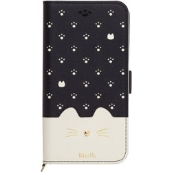 iP20SP-MIN06 [iPhone SE（第2世代）/8/7/6s/6 4.7インチ用 手帳型ケース Minette ブラック]