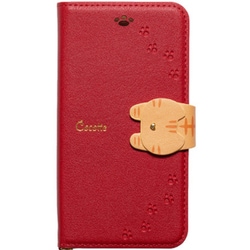 iP20SP-COT04 [iPhone SE（第2世代）/8/7/6s/6 4.7インチ用 手帳型ケース Cocotte レッド]