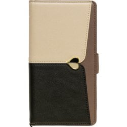 iP20SP-JUDY01 [iPhone SE（第2世代）/8/7/6s/6 4.7インチ用 JUDY 手帳型ケース ベージュ/ブラック]
