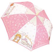 35109 [キャラクター 生地傘 55cm ジャンプ 長傘 ガールズ リラックマ フラワー]