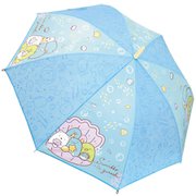 キャラクター 生地傘 55cm ジャンプ 長傘 ガールズ すみっコぐらし マリンブルー 35111