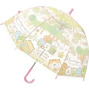 キャラクター ビニール傘 55cm ジャンプ 長傘 ガールズ すみっコぐらし フラワー 32426