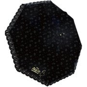 晴雨兼用 エンボス 50cm 手開き 長傘 ガールズ アリス ブラック 98051
