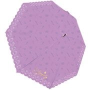 晴雨兼用 エンボス 50cm 手開き 長傘 ガールズ ラプンツェル パープル 98054