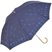 フィオレ 50cm 手開き 長傘 レディース ネイビー 2259NV