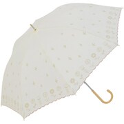 フィオレ 50cm 手開き 長傘 レディース オフホワイト 2259OF