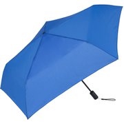 D-060120 [Auto プレーンカラー ミニ 55cm 自動開閉 折りたたみ傘 ユニセックス ブルー]