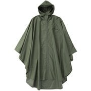 ポンチョ フリーサイズ レインコート ユニセックス カーキ D-607003