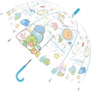 キャラクター ビニール傘 55cm ジャンプ 長傘 ガールズ すみっコぐらし マリン 32432