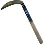 信秀 ステンレス三ヶ月鎌 180mm 刃波付