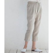 b2c ルームウェア リネン クロップドパンツ ナチュラル int002-001