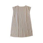 b2c ルームウェア リネン ビッグシルエットワンピース ナチュラル int006na