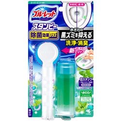 ブルーレットスタンピー 除菌効果プラス トイレ 洗浄剤 スーパーミント 本体 約30日分×1個 貼るタイプ 流すたび除菌 洗浄