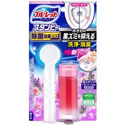 ブルーレットスタンピー 除菌効果プラス トイレ 洗浄剤 リラックスアロマ 本体 約30日分×1個 貼るタイプ 流すたび除菌 洗浄