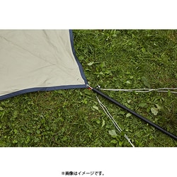 EARTH CARE タープ ベージュ　ブラック ホールアース アースヘキサタープ 3 [サイズ：(約)W500×D400