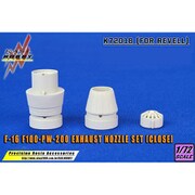 KSL72018 F-16用 F100-PW-200 アフターバーナー 閉状態 レベル用 [1/72スケール レジン製ディティールアップパーツ]