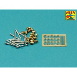 16058A 独・M24型柄付手榴弾15個・全金属製 [1/16スケール ディティールアップパーツ]