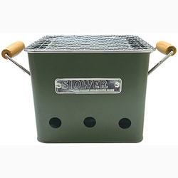 SLW196 BBQ STOVE ALTA S OLIVE [スロウワー SLOWER バーベキュー コンロ 卓上 焚き火台 コンパクト タイプ S 1人～2人用]