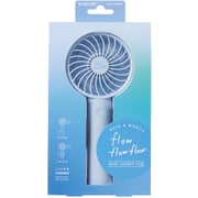 USB扇風機 充電可能 flowflowflow 小型ハンディ ブルー FAN-U204BU