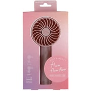 USB扇風機 充電可能 flowflowflow 小型ハンディ ピンク FAN-U204PN