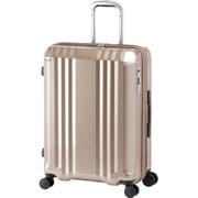 スーツケース デカかるEdge 拡張タイプ ストッパー機能 旅行日数目安：4～7泊 70L/拡張時82L TSAロック搭載 ALI-008-24W シャンパンゴールド