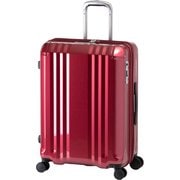 スーツケース デカかるEdge 拡張タイプ ストッパー機能 旅行日数目安：4～7泊 70L/拡張時82L TSAロック搭載 ALI-008-24W ワインレッド