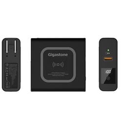 ヨドバシ.com - Gigastone ギガストーン GJQP-90ABK [AC充電器一体型 モバイルバッテリー Qiワイヤレス充電機能搭載  9000mAh ブラック] 通販【全品無料配達】