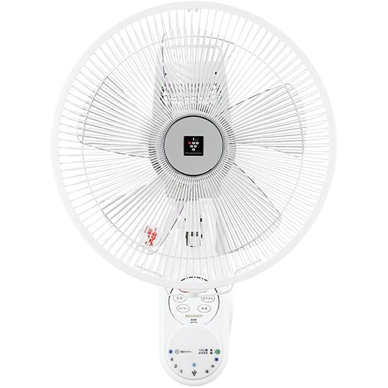 壁掛扇 ACモーター プラズマクラスター7000 リモコン付き ホワイト系 PJ-L3AK-W