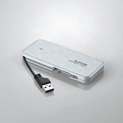外付けSSD/ポータブル/ケーブル収納対応/USB3.2(Gen1)対応/480GB/ホワイト/データ復旧サービスLite付 ESD-EC0480GWHR