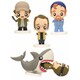 ジョーズ JAWS POKIS デフォルメ ミニフィギュア 4PK [塗装済み完成品フィギュア]