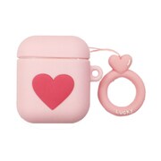 AirPods 用  ミニハートケース ピンク AC-255