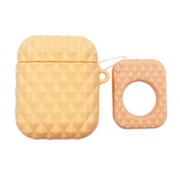 AirPods 用  ダイヤカットケース オレンジ AC-275