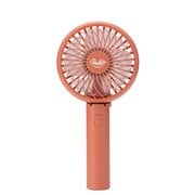 充電式 パワフルハンディファン コーラルピンク HD-T2008PK