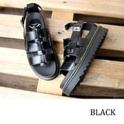 サンダル レディース 厚底サンダル BULLET JAM BJ-6119 グラディエーター ブラック Lサイズ(24.0~24.5cm)