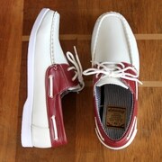LAPUA KAMAA カジュアルデッキシューズ ホワイトレッド 40