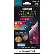LP-20SA1FGF [arrows Be4 F-41A ガラスフィルム「GLASS PREMIUM FILM」 全画面保護 ケースに干渉しにくい 超透明 ブラック]