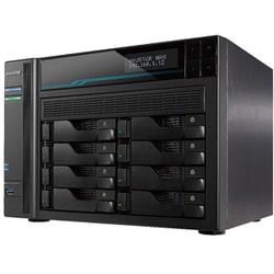 10 Gigabit/2.5 Gigabit LAN接続 3.5/2.5インチx8ベイ 法人向けNASキット Intel ATOM C3538/8GB DDR4 LOCKERSTOR 8 （AS6508T）