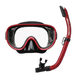 RC9104 BKMDR 10歳以上～大人用マスク＆Wガードスノーケルセット