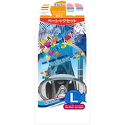 RP9101 BK L マスク＆スノーケル＆フィン 便利な3点シュノーケルセット