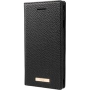 iPhone SE(第2世代) 4.7インチ 用 ケース Shrink PU Leather Book Case BLK