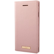 iPhone SE(第2世代) 4.7インチ 用 ケース Shrink PU Leather Book Case PNK