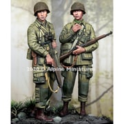 AM35277 WWII 米 第101空挺師団 兵士セット#2 2体入 [1/35スケール レジンキット]