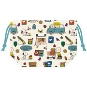 SNKN3161 マチ付巾着 PEANUTS ショッピング [キャラクターグッズ]